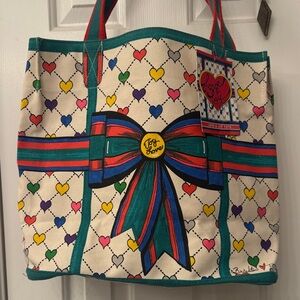 Brighton Multicolor Heart Tote NWT